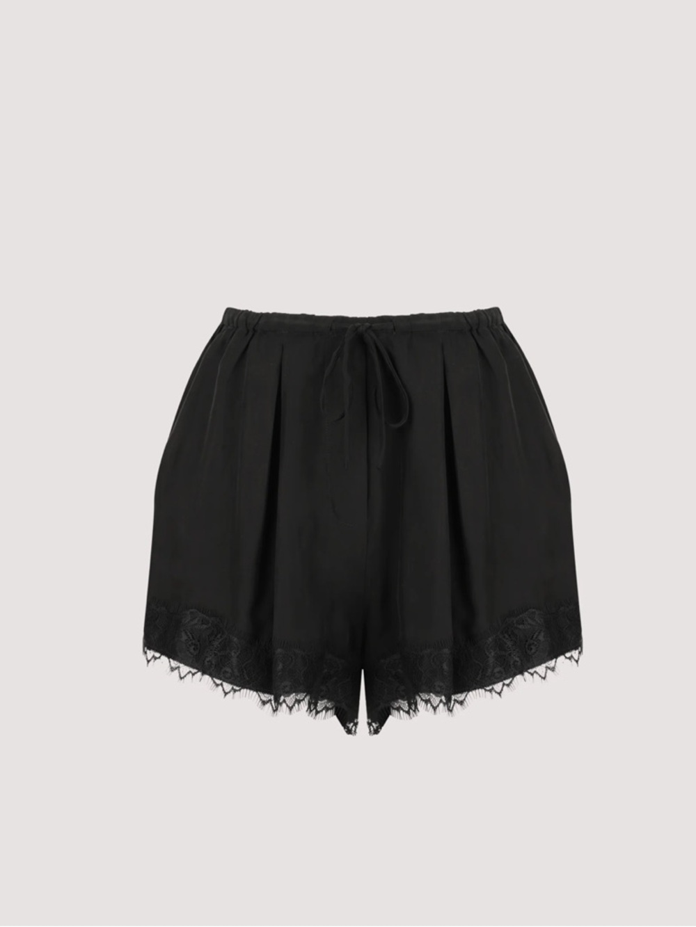 DISSH Black Lace-Trim Women’s Shorts